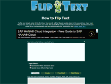 Tablet Screenshot of flipatext.com